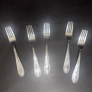HAMPTON SILVERSMITHS MESSINA 235 DINNER FORKS Set of 7 Stainless Flatware